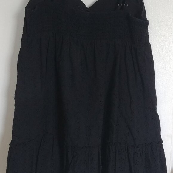 Wild Fable Black Eyelet Dress L - Picture 4 of 5
